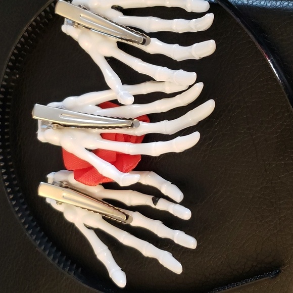 Day of the Dead Dress and Headpiece Set Size L - Picture 10 of 11